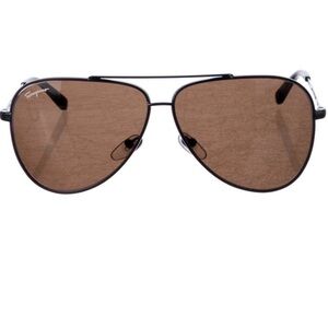 Salvatore Ferragamo Brown Aviator Sunglasses
